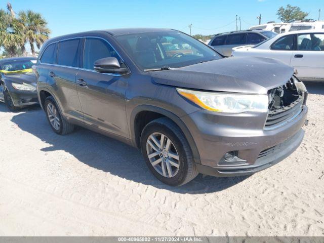  Salvage Toyota Highlander