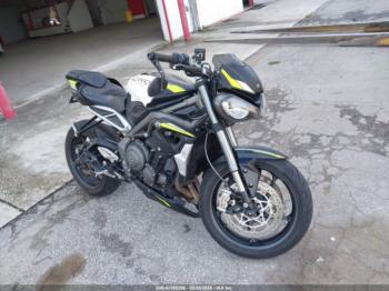  Salvage Triumph Motorcycle Street Triple