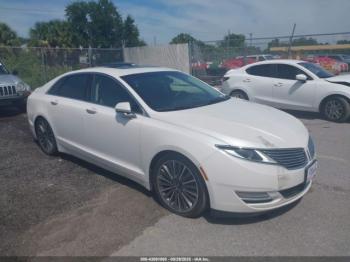  Salvage Lincoln MKZ Hybrid