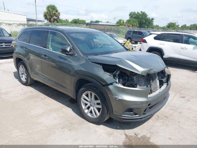  Salvage Toyota Highlander