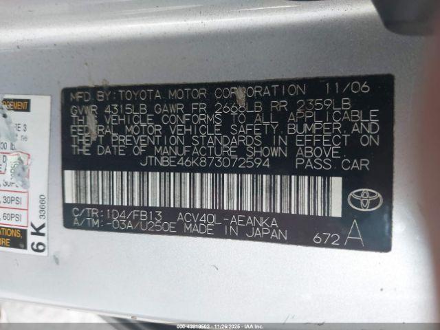 Toyota Camry Le Image 7