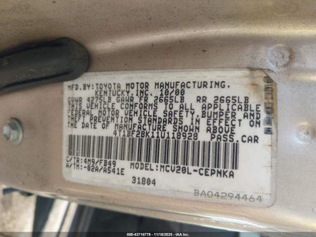 Toyota Camry Le V6 Image 3