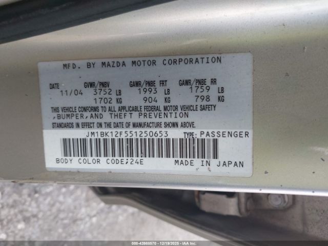 Mazda Mazda3 I Image 4