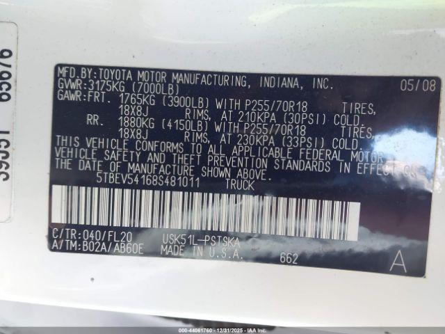 Toyota Tundra Sr5 5.7l V8 Image 2