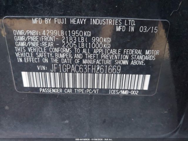 Subaru Impreza 2.0i Premium Image 13