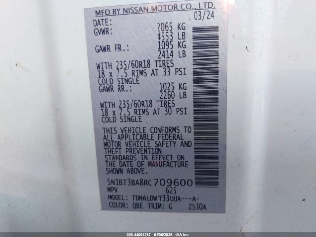 Nissan Rogue Sv Fwd Image 4