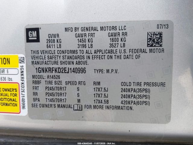 Chevrolet Traverse Ls Image 7