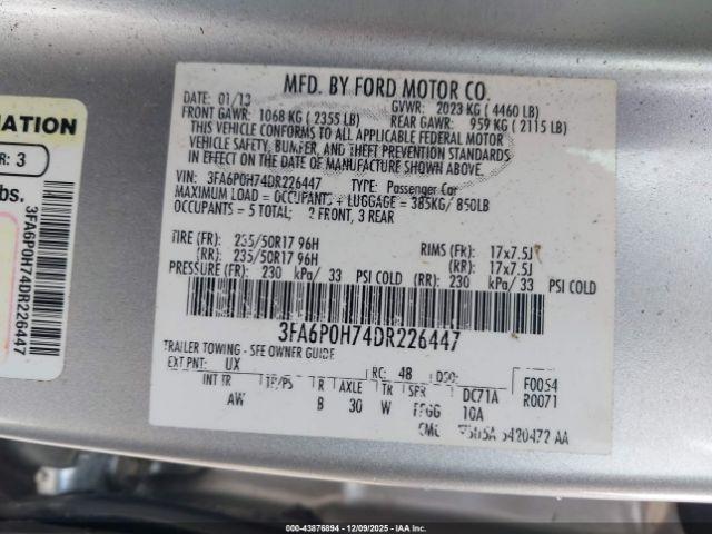 Ford Fusion Se Image 8