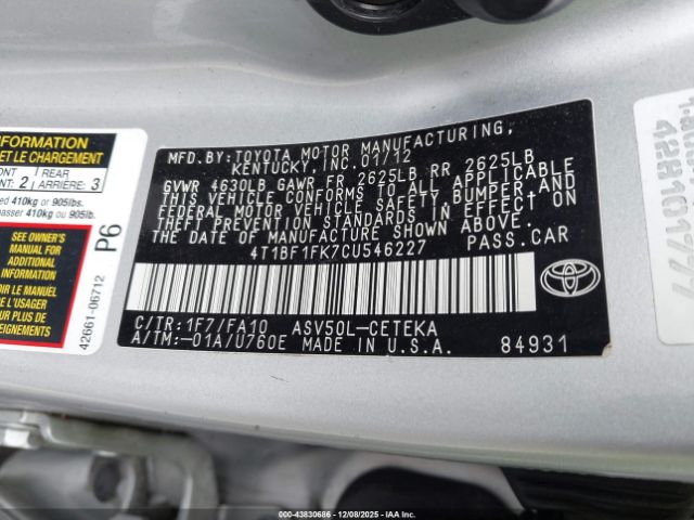 Toyota Camry L Image 7